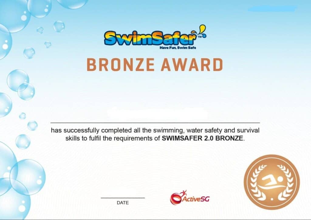 SwimSafer Stage 4 Bronze Test, 